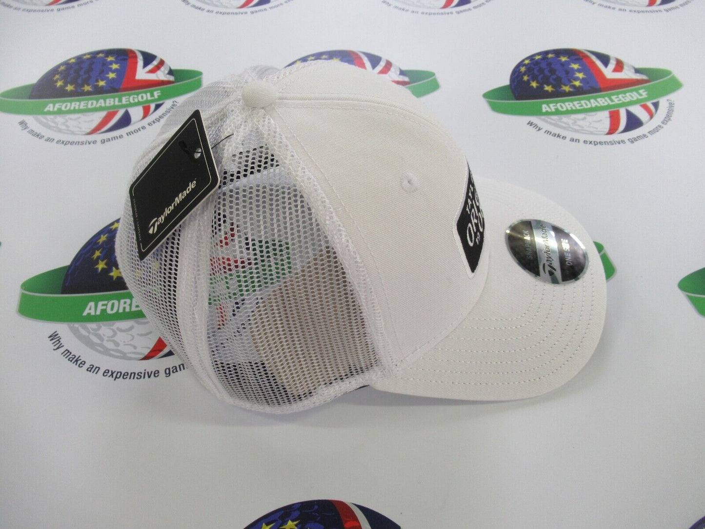 Taylormade Original One Trucker Snapback Cap - White Mesh
