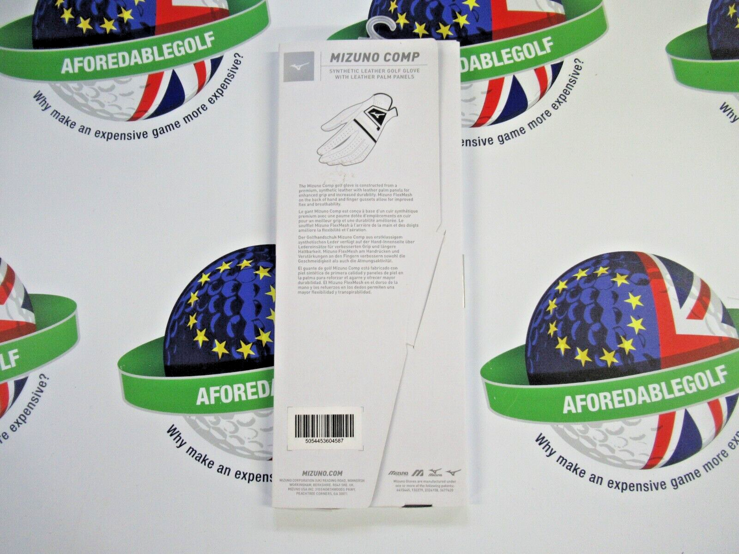 Mizuno Comp White Womens Left Hand Golf Glove Size Medium/Large