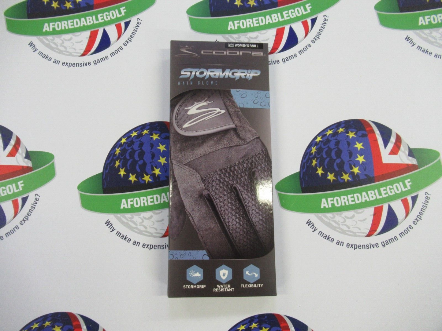 Cobra Stormgrip Ladies Rain Glove Black Size Large Pair