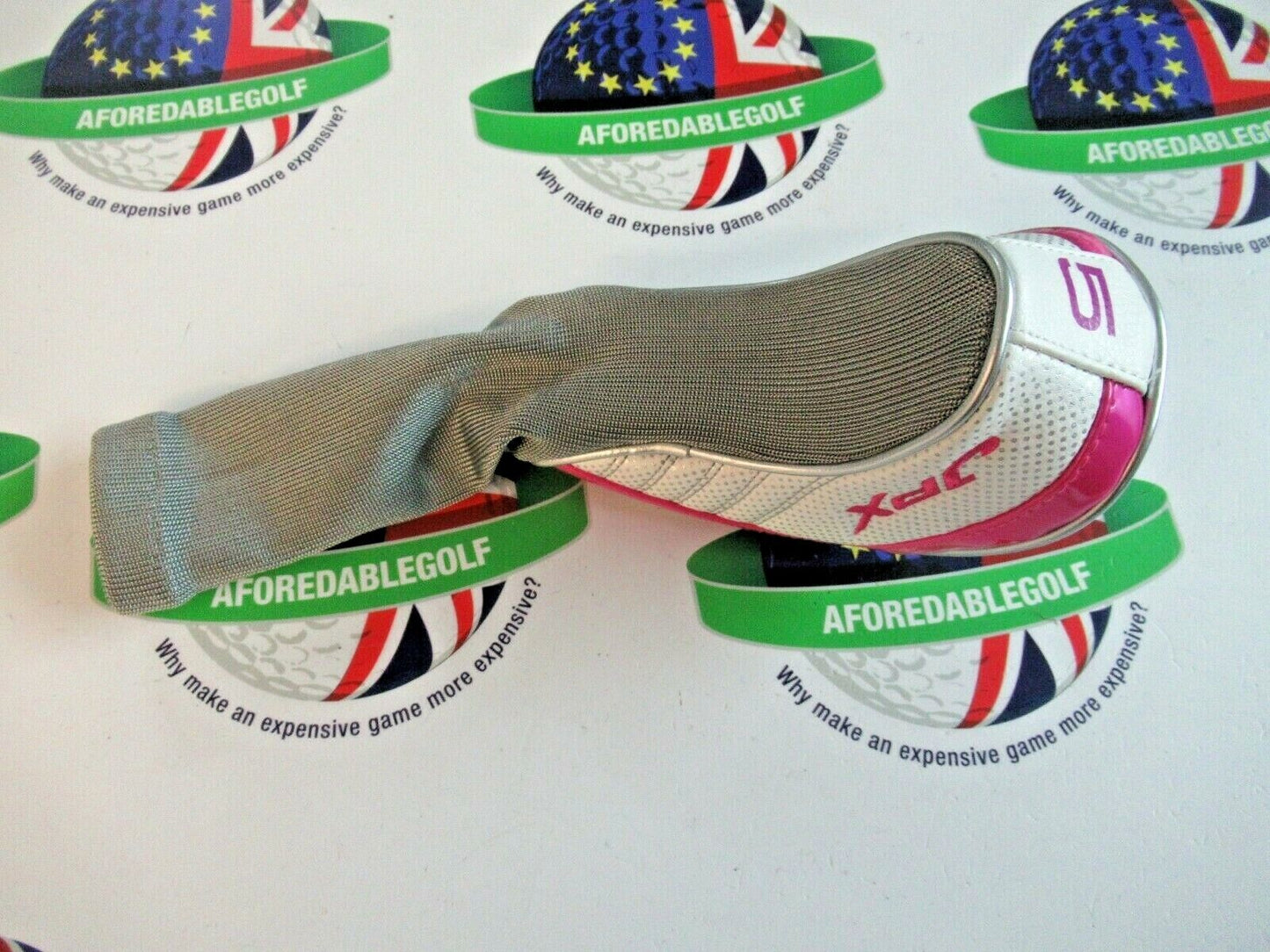 New Mizuno Jpx 850 White/Pink #5 Fairway Wood Head Cover