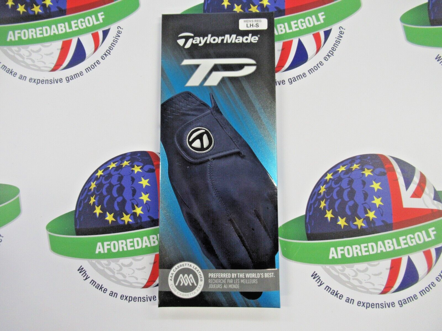 Taylormade Tp Cabretta Leather Navy Left Hand Golf Glove Size Small