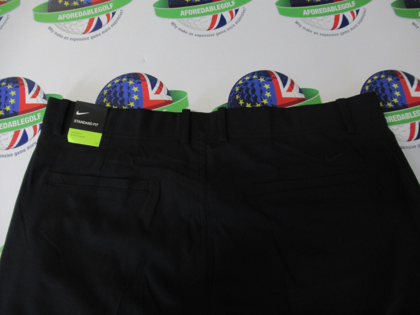Nike Golf Dri-Fit Flex Trousers Standard Fit Black Waist 38" X 32" Leg