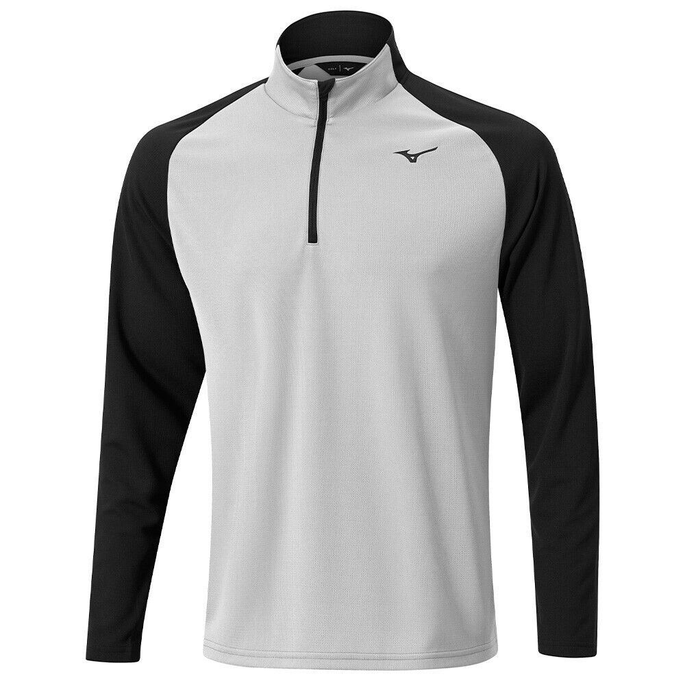 Mizuno Winter Breeze Bloc 1/4 Zip Top Grey UK Size Small