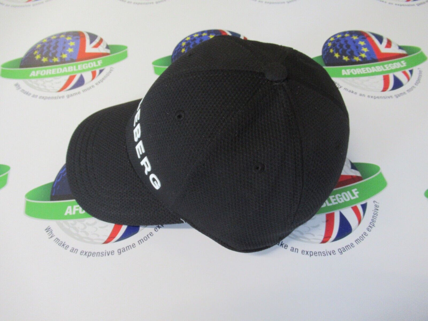 j.lindeberg maiden cap-pro poly black adjustable golf cap