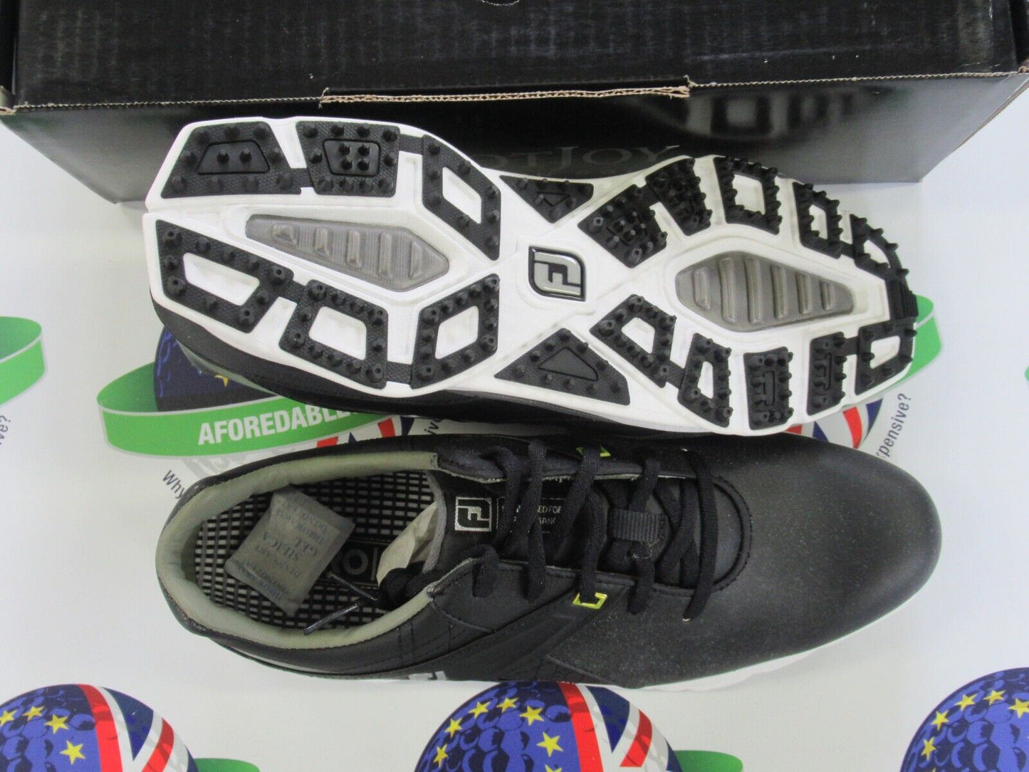 footjoy pro sl waterproof golf shoes 53813k black uk size 8.5 medium