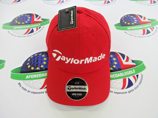 taylormade tour lite tech adjustable golf cap red tp5 stealth