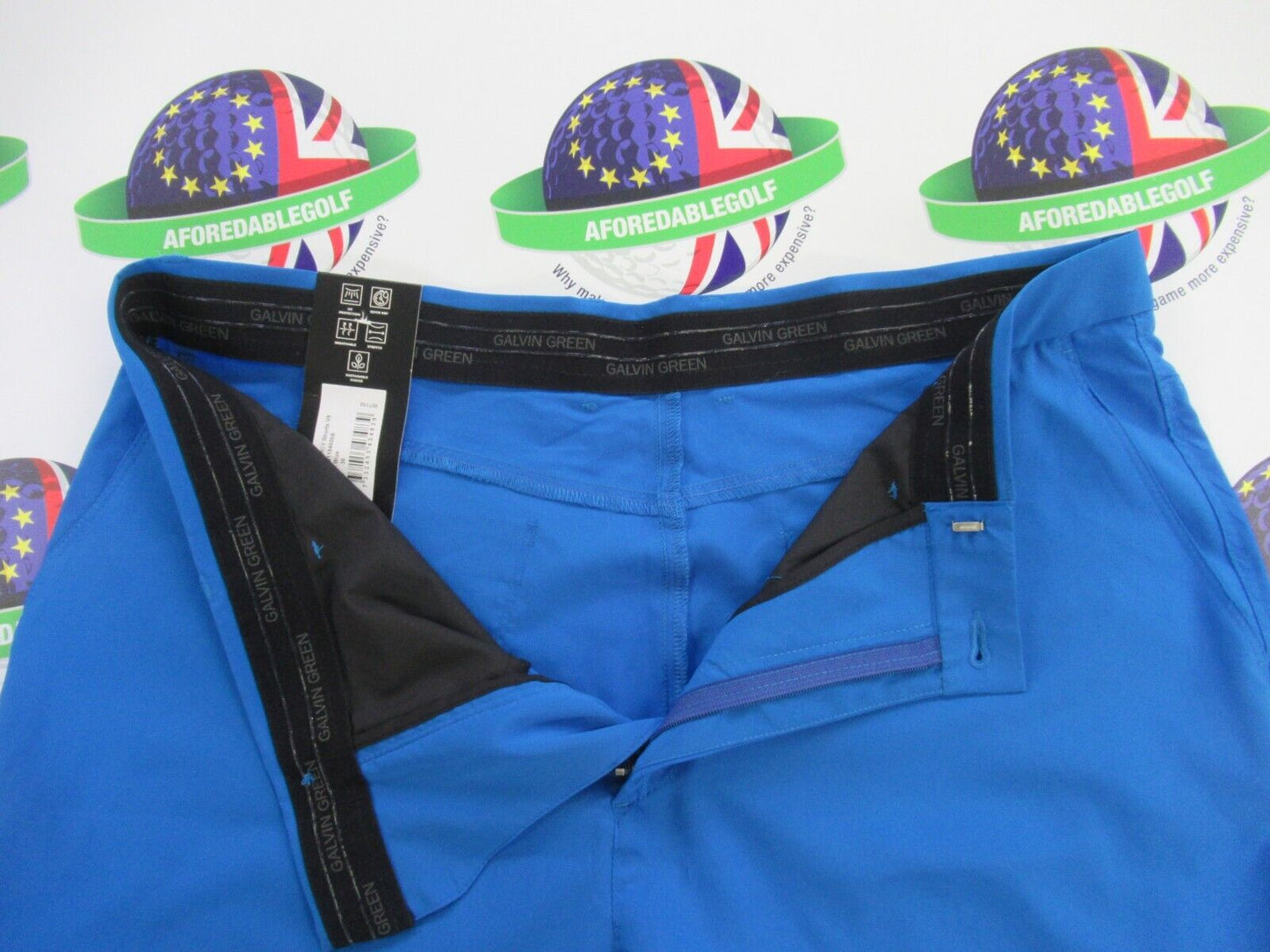 galvin green percy ventil8 plus blue golf shorts waist 36"