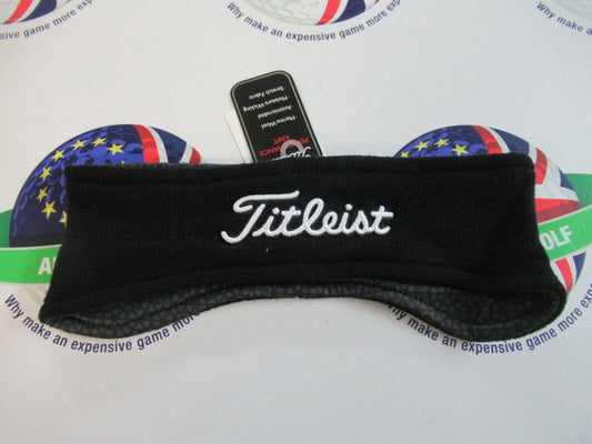 titleist 100% extra fine merino wool earband black autumn/winter golfing