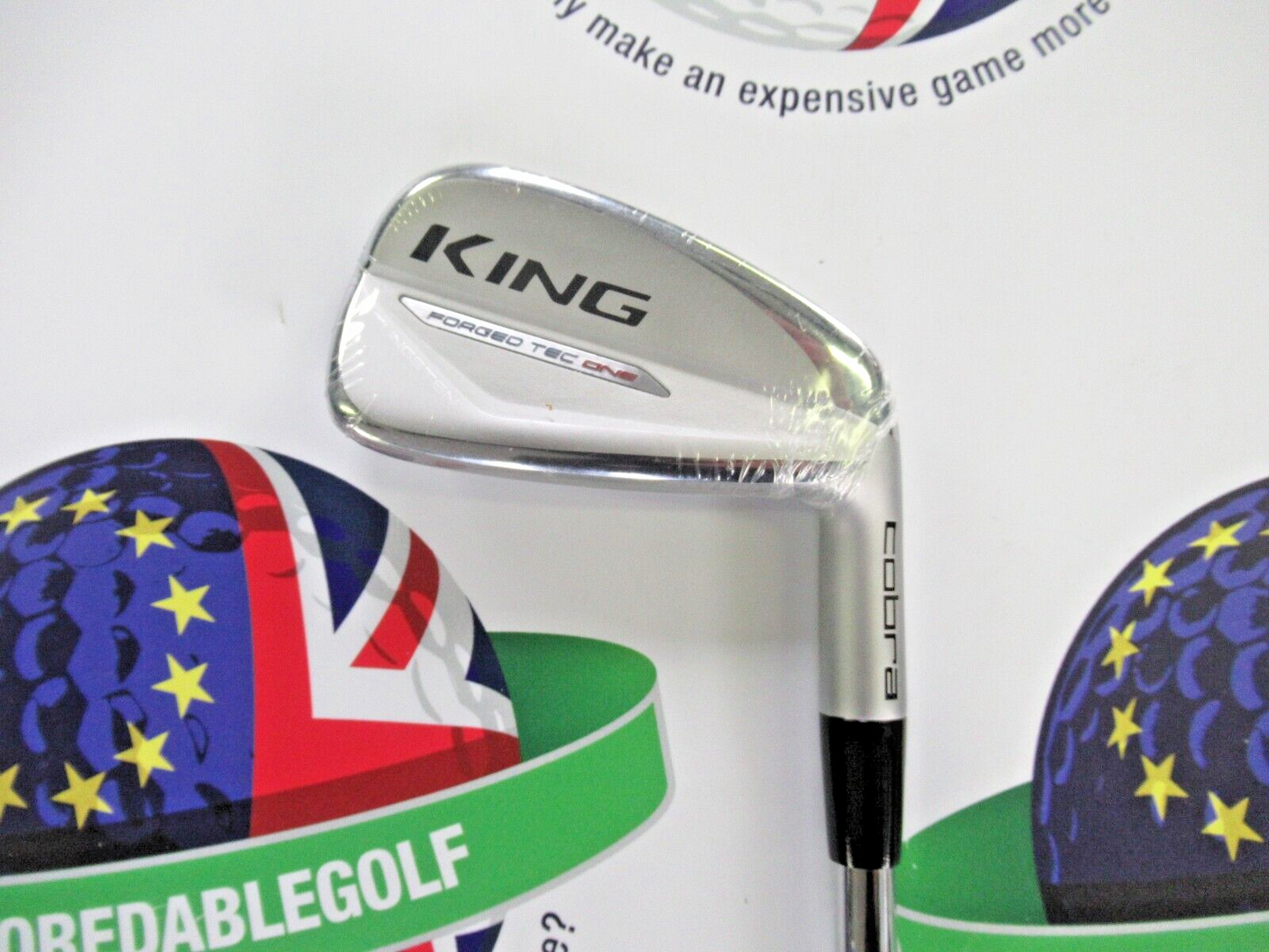 New Cobra King Forged Tec One 4 Iron With Kbs $-Taper Lite Steel Shaft Stiff Flex