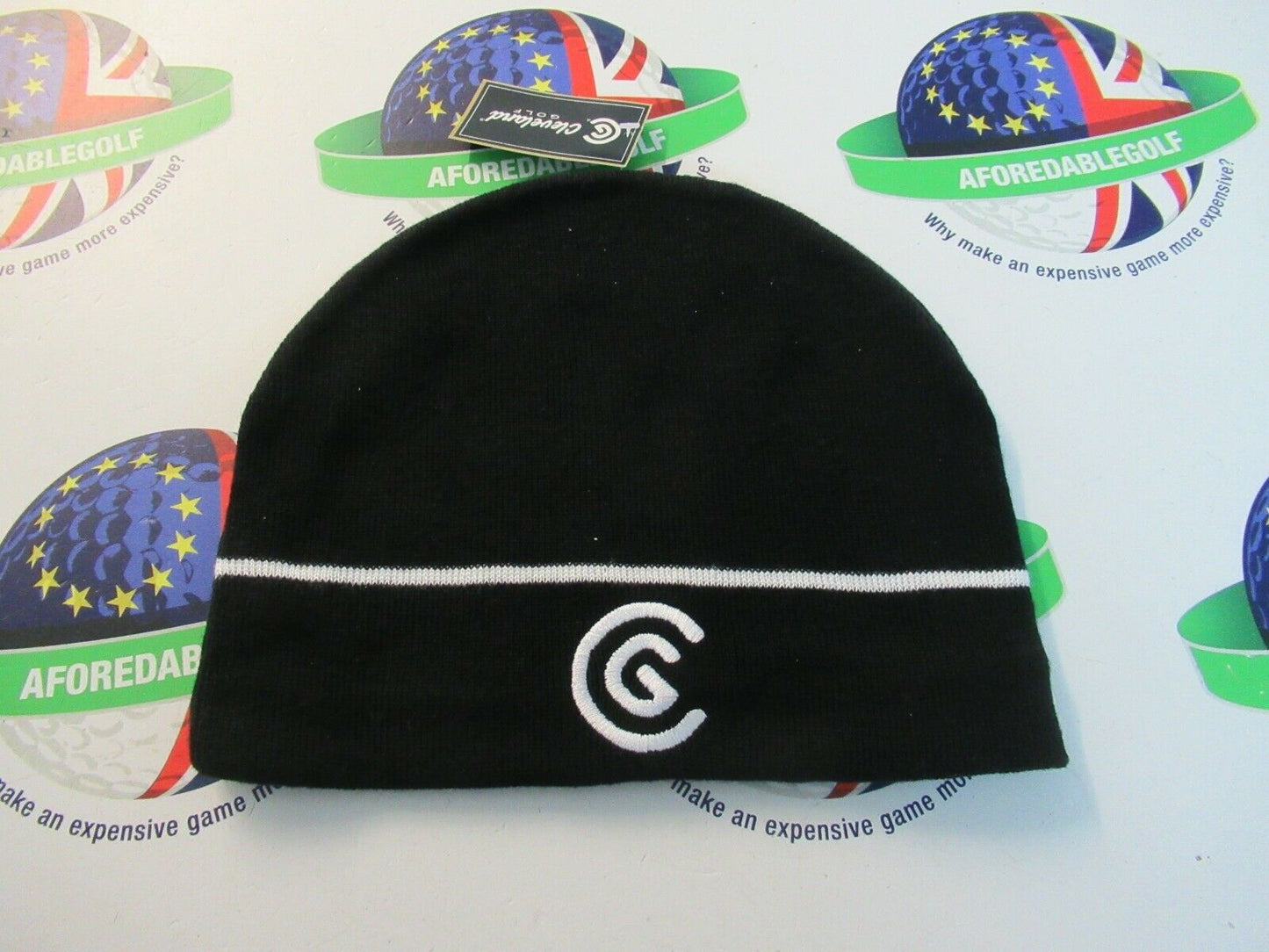 Cleveland Fleece Lined Cold Weather Autumn/Winter Black Beanie Hat