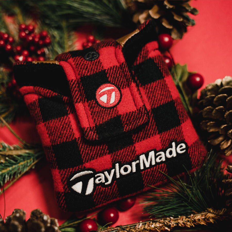 taylormade vault limited edition festive flannel mallet putter cover