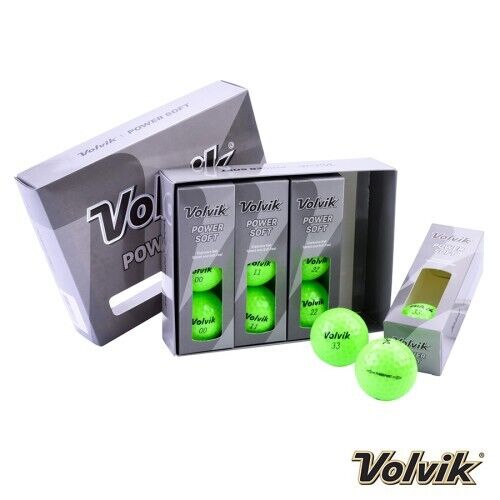 new 12 volvik power soft green golf balls