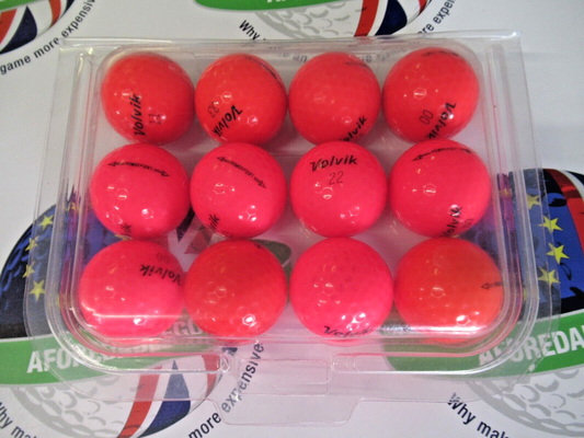 12 volvik power soft red golf balls pearl/pearl 1 grade