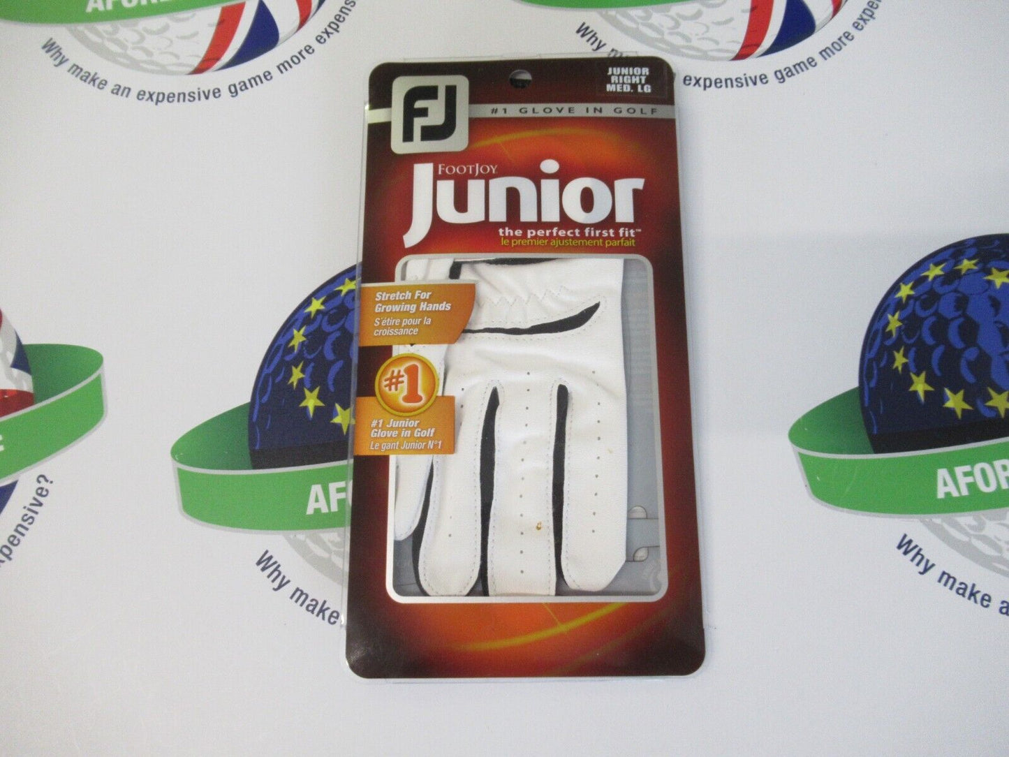 footjoy junior right handed golf glove for a left handed golfer medium/large