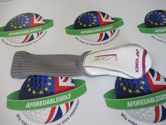 new yonex vxf white/silver/magenta hybrid/rescue head cover