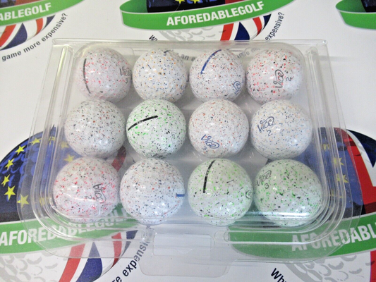 12 Vice Pro Drip Golf Balls Pearl/Pearl 1 Grade