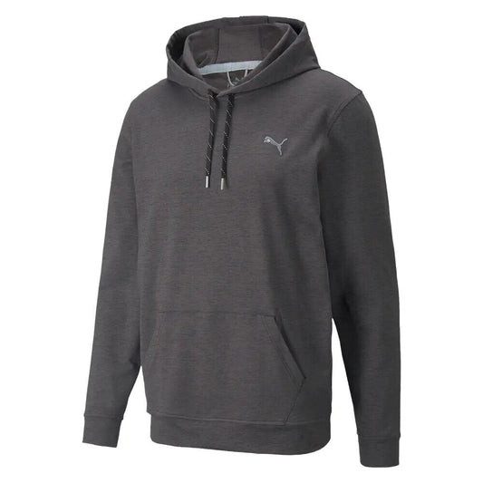 Puma Cloudspun Progress Golf Hoodie Black Heather UK Size XXL