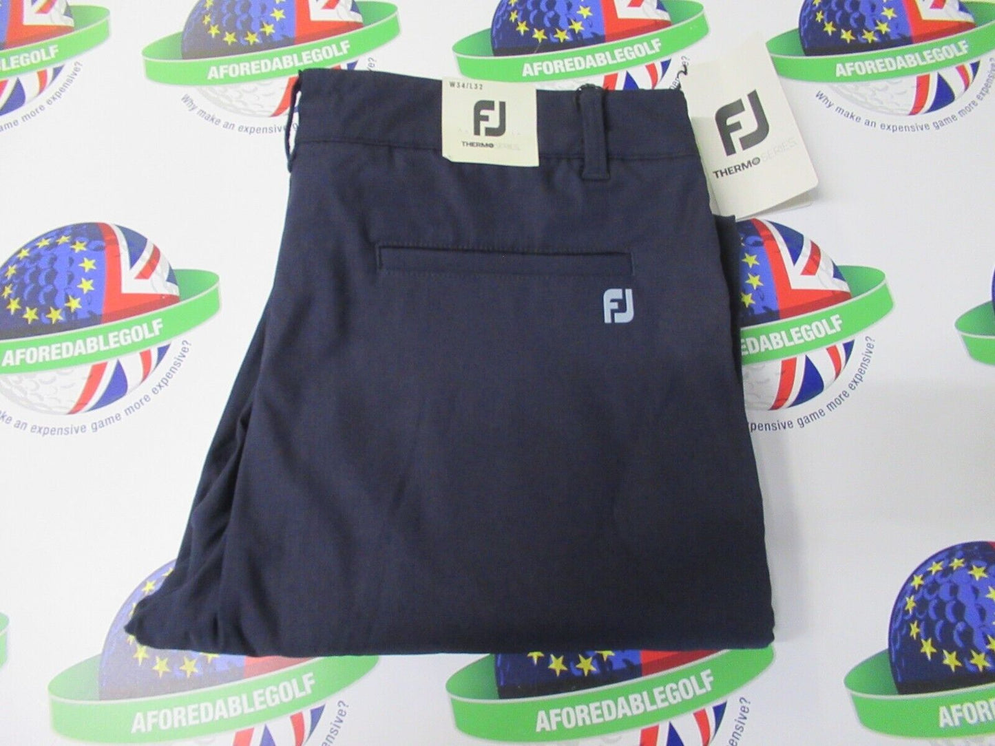 footjoy thermoseries trousers navy 34" x leg 32"