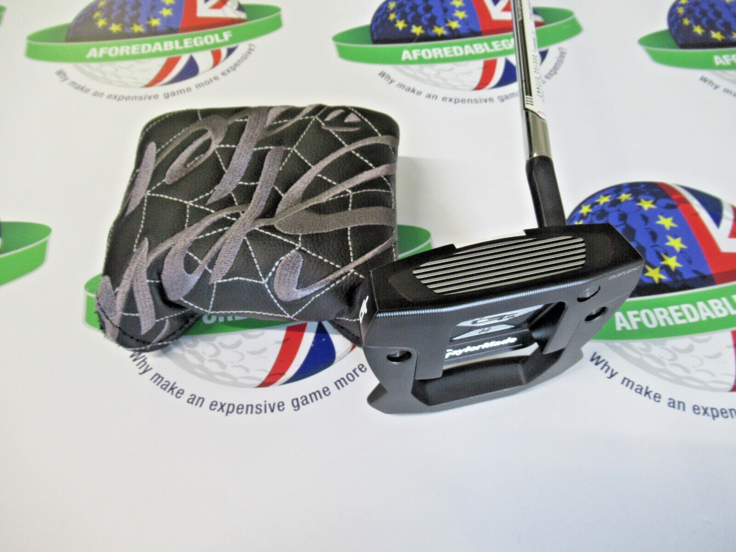 taylormade spider gtx black #3 35" putter & head cover