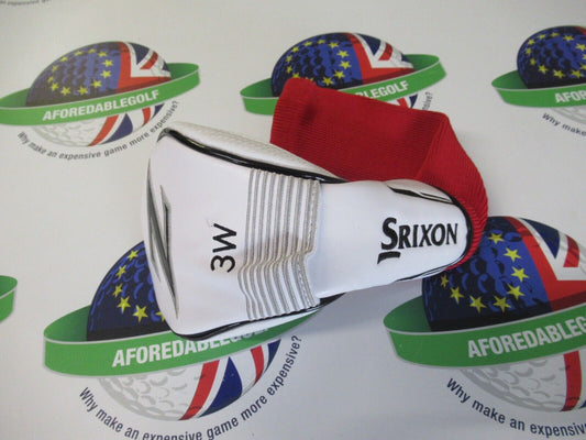 used srixon z white/red/silver/black #3 fairway wood head cover