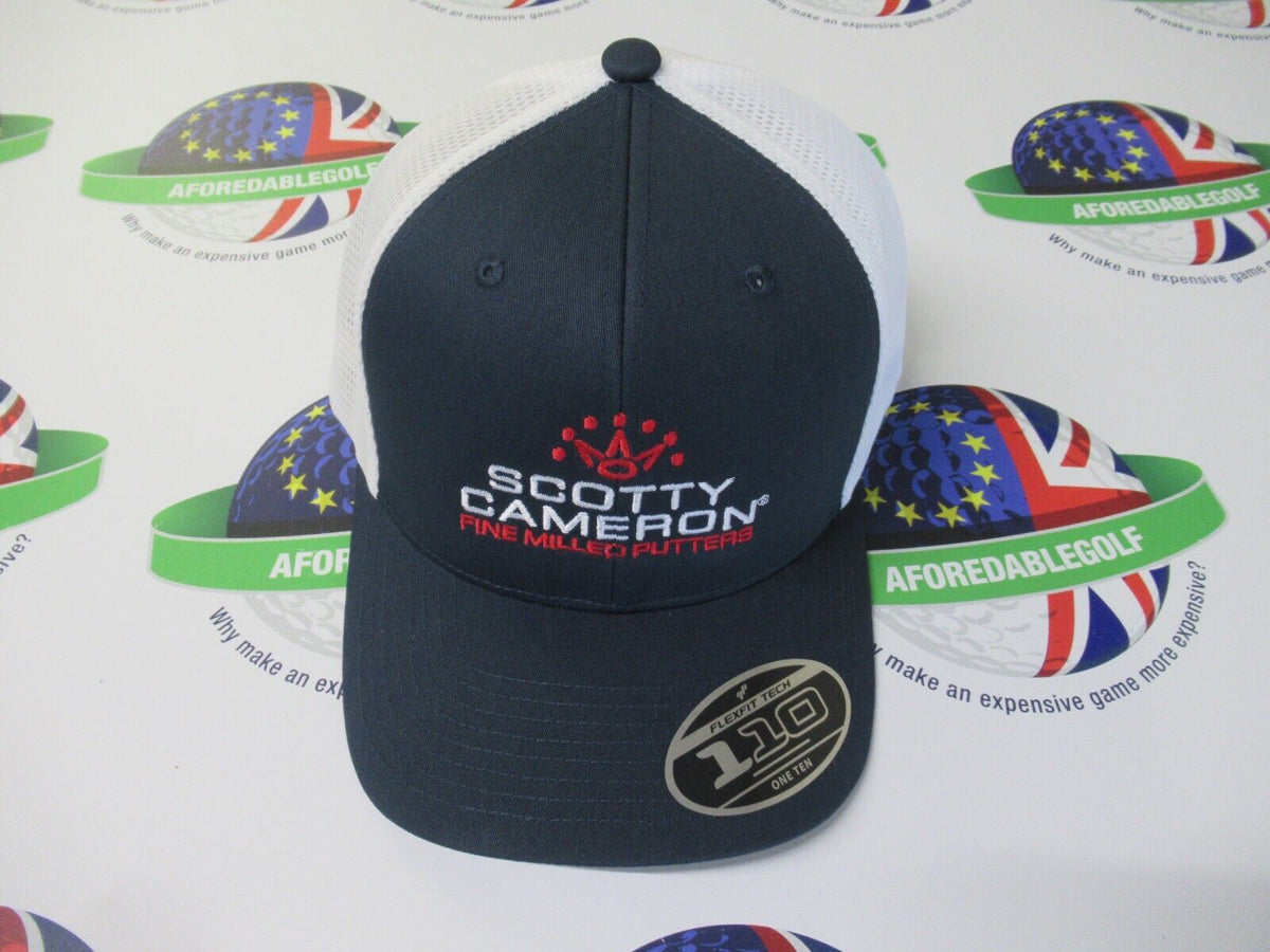 Scotty Cameron Cap - Crown Stacked - Flexfit Mesh Trucker - Navy 
