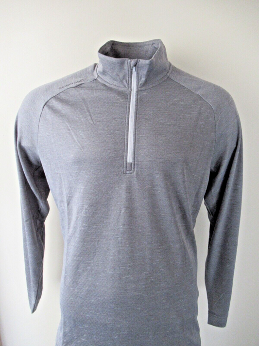 Galvin Green Dion Insula 1/2 Zip Pullover Grey Melange UK Size Small