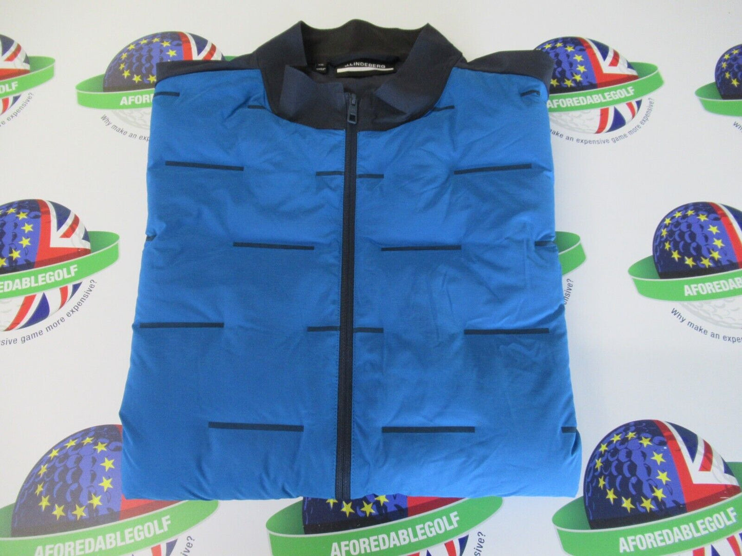 j lindeberg shield golf jacket royal blue/navy uk size xxl