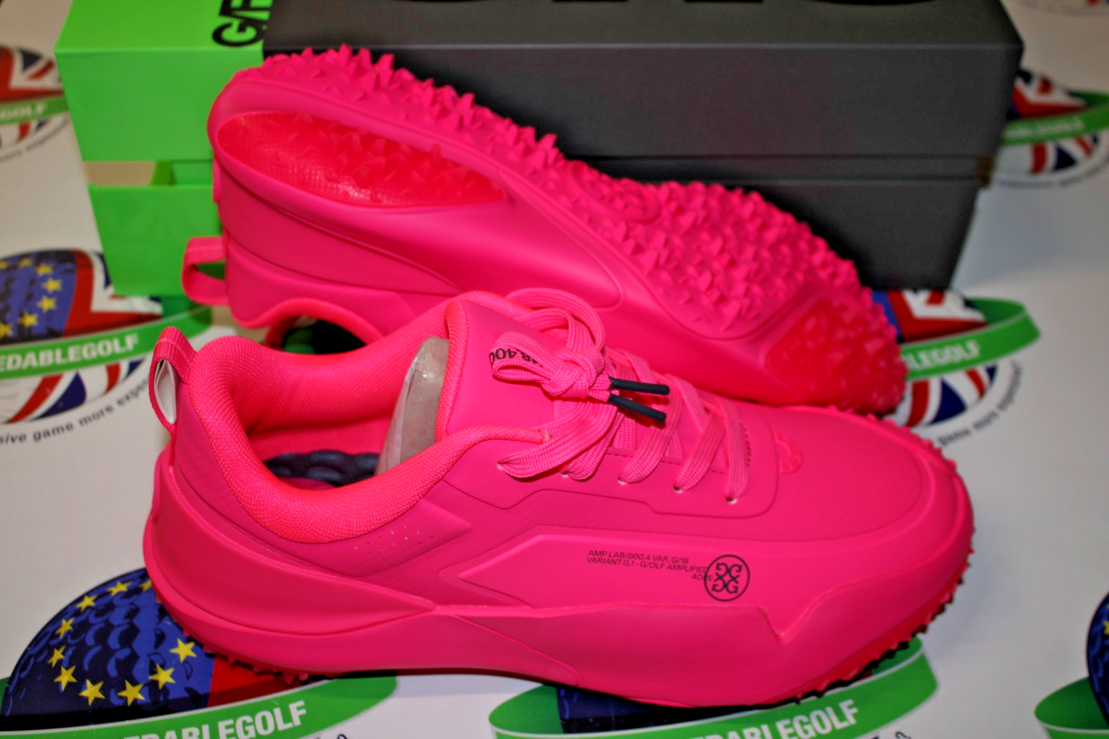 G/Fore Mens G18 Pink Golf Shoes UK Size 8.5 | Aforedablegolf