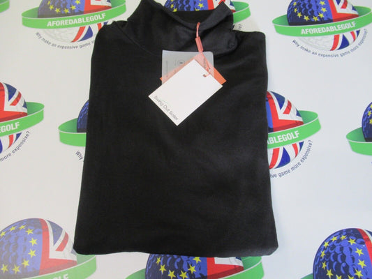 Swing Out Sister Chamomie Roll Neck Top Black Magic UK Size Small