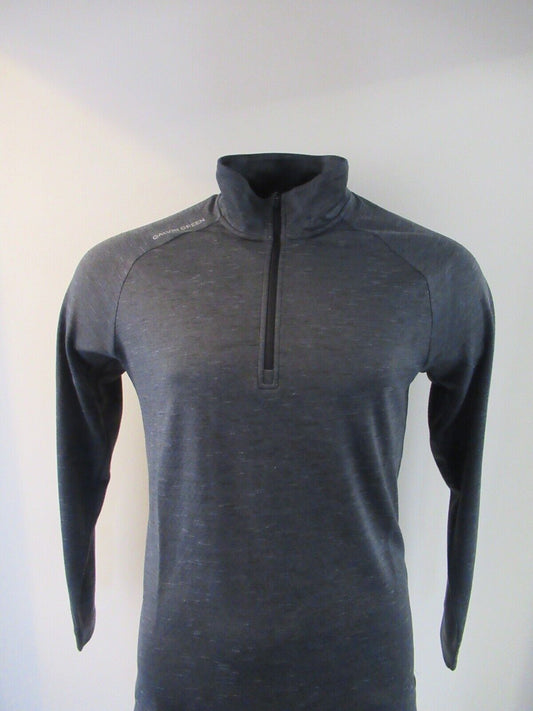 Galvin Green Dion Insula 1/2 Zip Pullover Black Melange UK Size Small