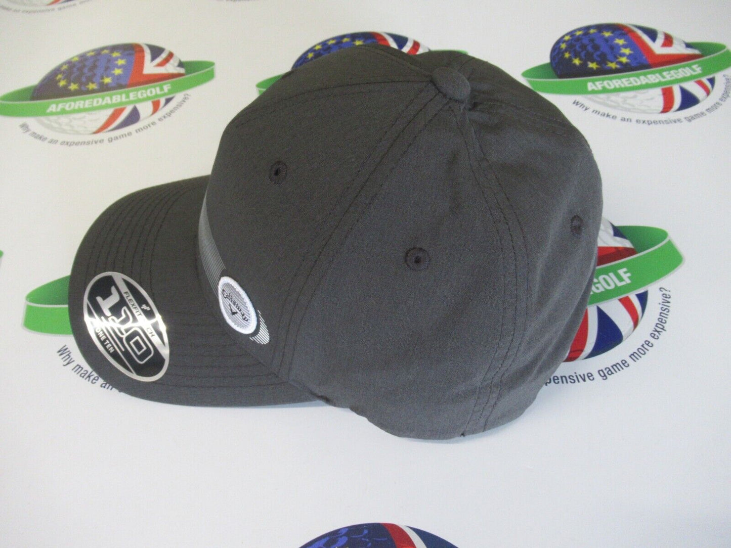callaway straight shot flexfit grey/silver grey adjustable golf cap