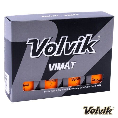 new 12 volvik vimat matte finish orange golf balls