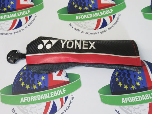used yonex ezone black/white/red hybrid/rescue head cover