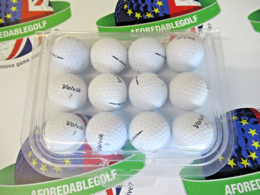 12 volvik vimat matte finish white golf balls pearl/pearl 1 grade