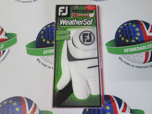 footjoy weathersof left hand glove for right hand player small double pack