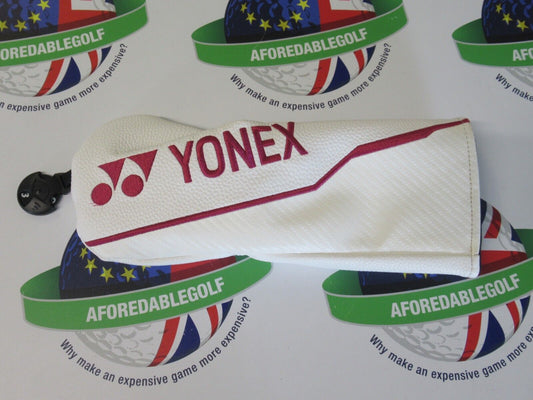 used yonex ezone white/magenta fairway head cover