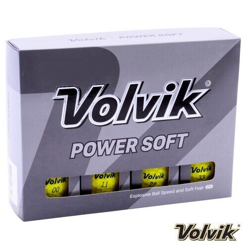 new 12 volvik power soft yellow golf balls