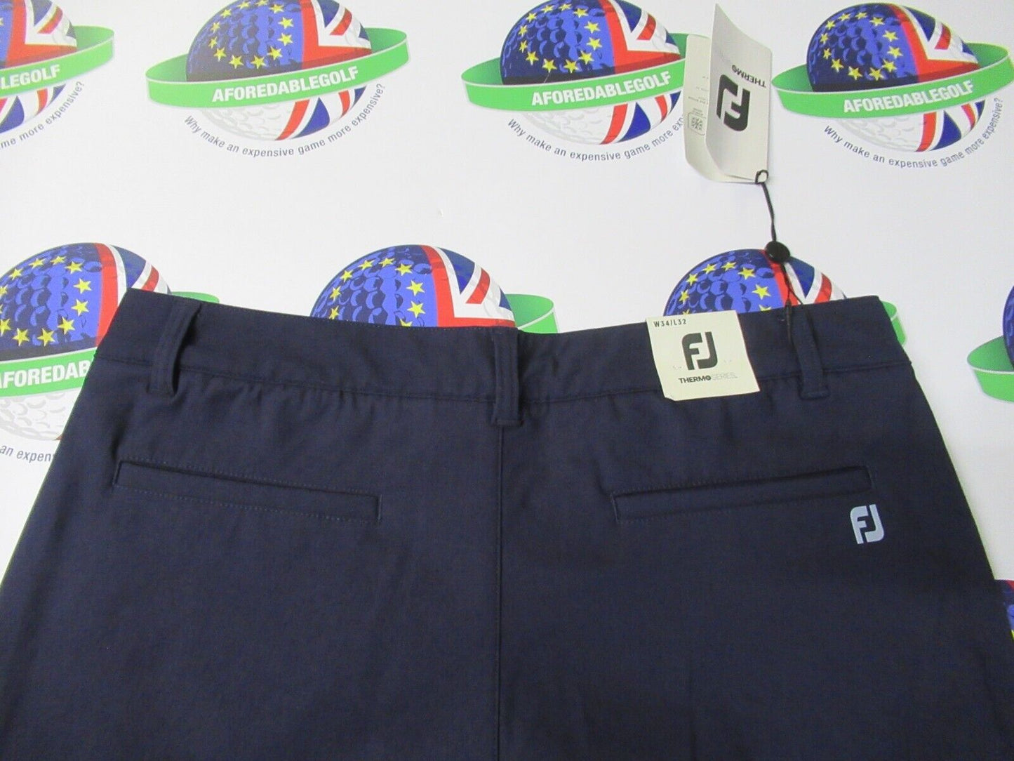 footjoy thermoseries trousers navy 34" x leg 32"