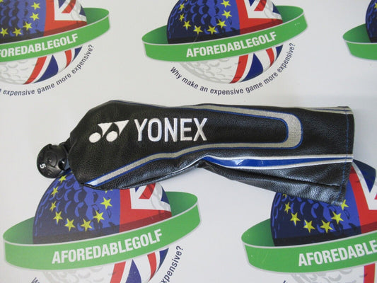 new yonex ezone black/silver/blue hybrid/rescue head cover