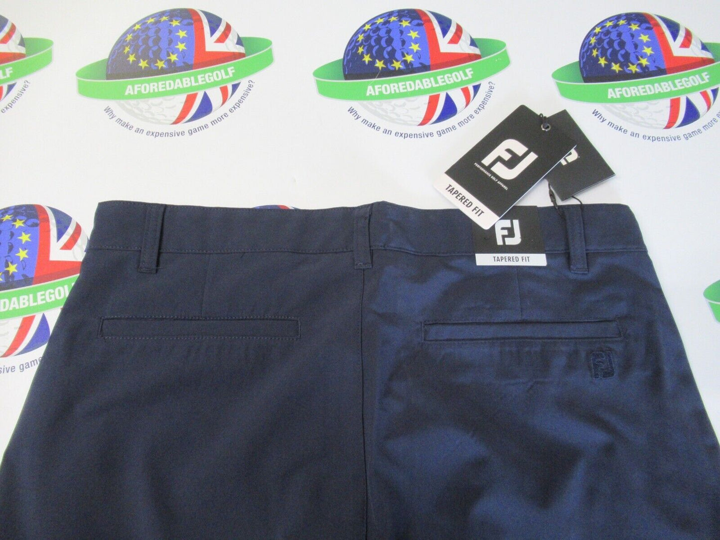 footjoy ace shorts tapered fit shorts navy waist 32"