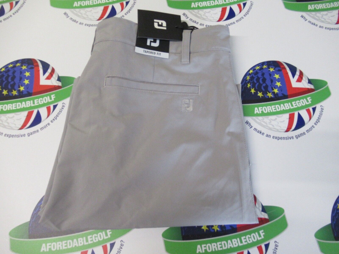 footjoy ace shorts tapered fit shorts grey waist 32"