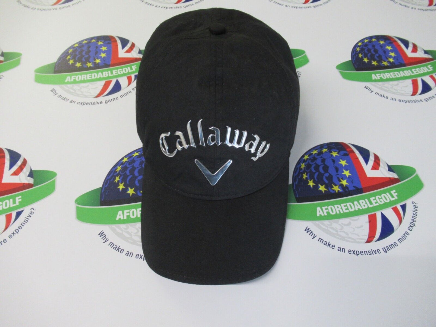 callaway liquid metal black adjustable waterproof golf cap