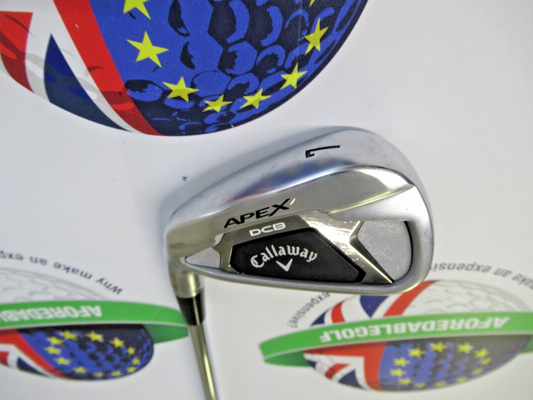 new callaway left hand apex dcb demo 7 iron kbs tour 130 steel shaft x-stiff