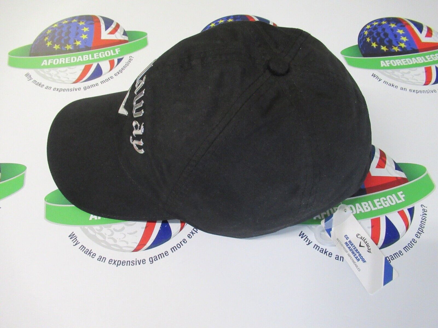 callaway liquid metal black adjustable waterproof golf cap