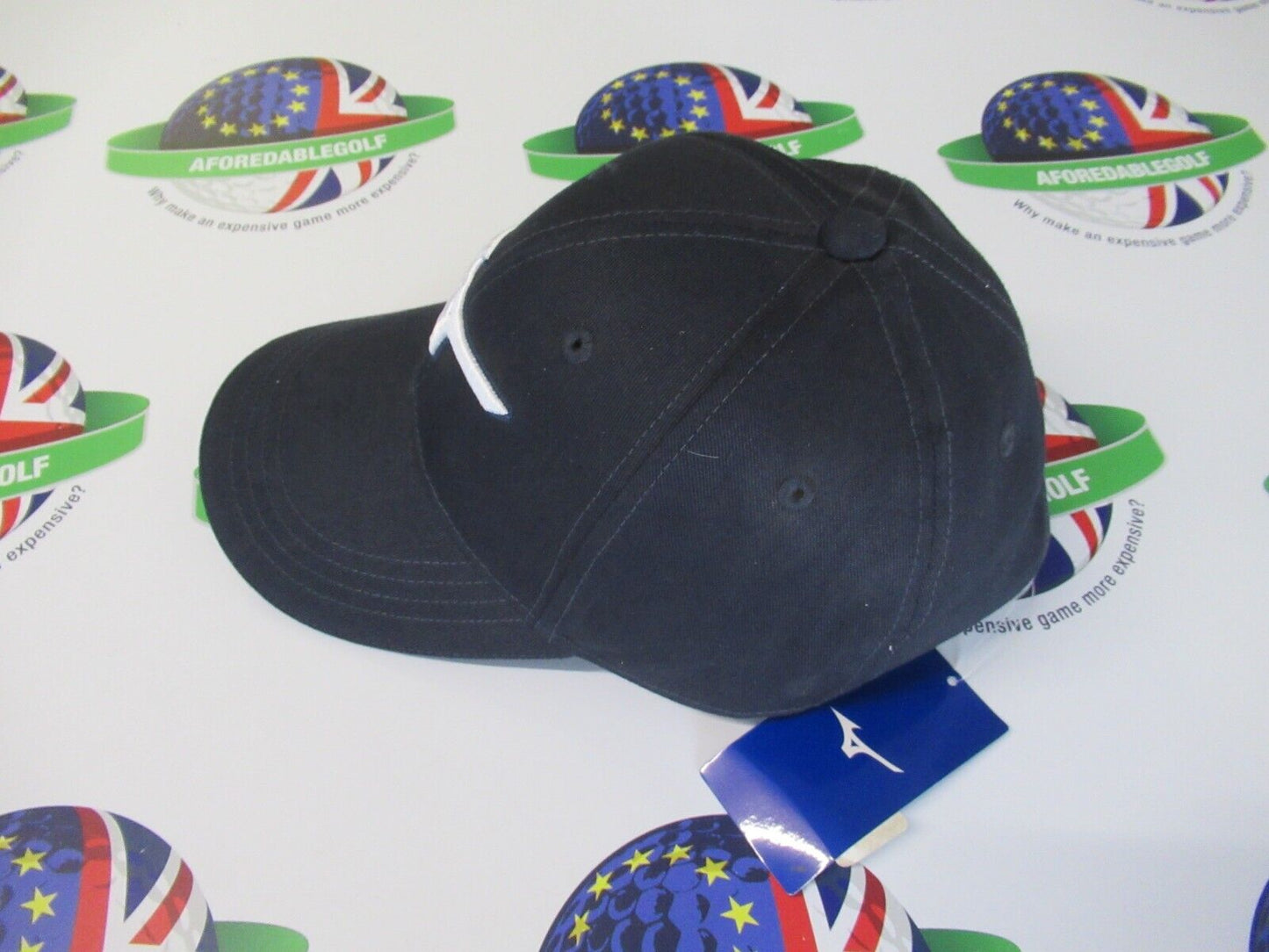 mizuno rb cotton twill adjustable navy golf cap