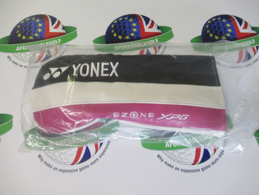 new yonex ezone xpg black/white/magenta driver head cover