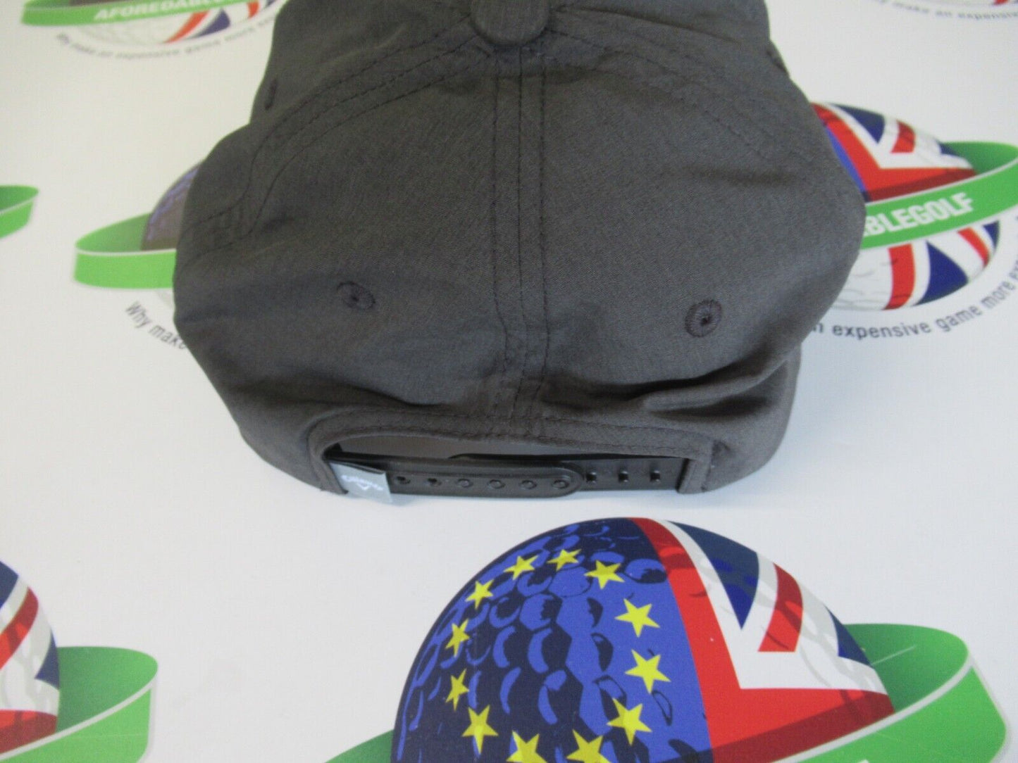 callaway straight shot flexfit grey/silver grey adjustable golf cap