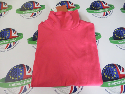 Swing Out Sister Chamomie Roll Neck Top Hot Pink UK Size Large