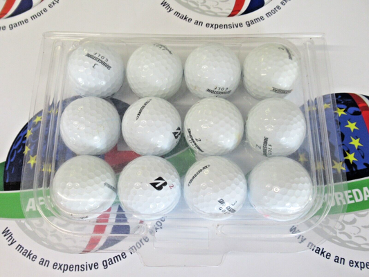 12 Bridgestone Tour B330Rx Golf Balls Pearl/Pearl 1 Grade
