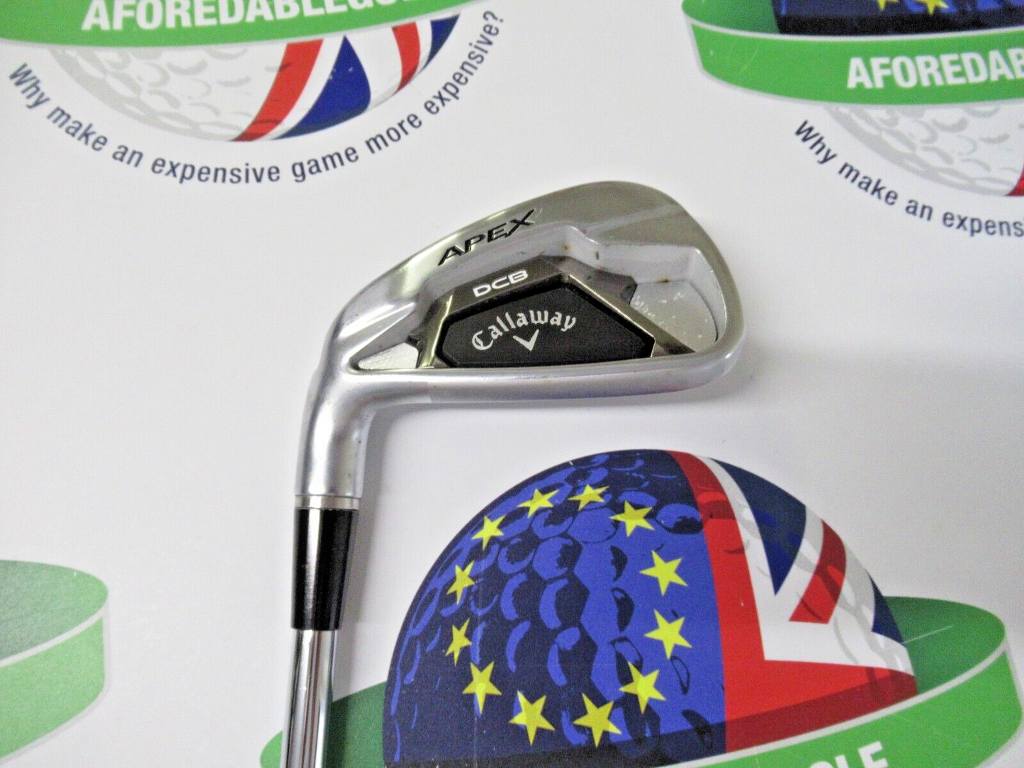 new callaway left hand apex dcb demo 7 iron kbs tour 130 steel shaft x-stiff